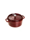 Staub 4-quart Round Cocotte In Grenadine