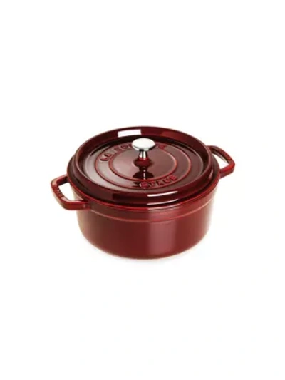 Staub 4-quart Round Cocotte In Grenadine