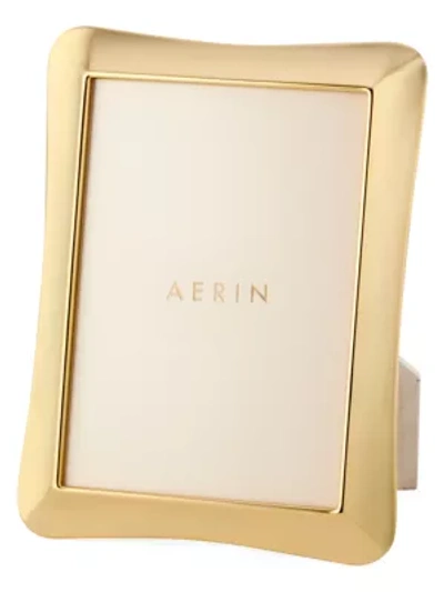 Aerin Cecile Curved Frame In Gold