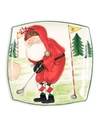 Vietri Old St. Nick Golfing Square Platter