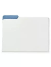 Graphic Image Workspace Leather File Folder In White