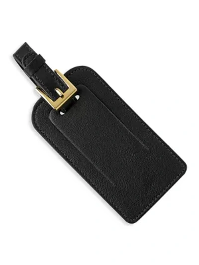 Graphic Image Luggage Tag With Buckle In Black