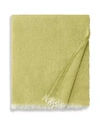 Sferra Ciarra Fringed Throw In Lemon