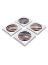 ANNA NEW YORK SET OF FOUR CIRCULO COASTER,0400092114298