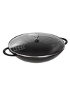 Staub Wok/6 Qt. In Matte Black