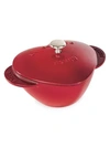 Staub 1.75-quart Heart Cocotte In Cherry