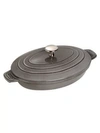 Staub Oval Covered Baking Dish/9" X 6.6" In Graphite Grey
