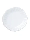 Vietri Incanto Stone Ruffle Dinner Plate In White