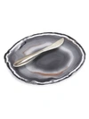 ANNA NEW YORK AGATE PLATE & SPREADER,400098132202