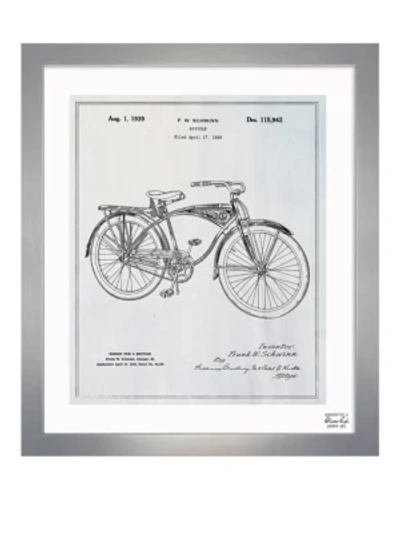 Oliver Gal Framed Schwinn Bicycle Print In Silver