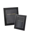 Ralph Lauren Sutton Woven Leather Frame In Black