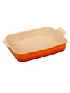 Le Creuset 4-quart Heritage Stoneware Rectangular Dish In Flame