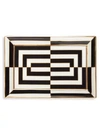 Jonathan Adler Op Art Rectangle Tray In White