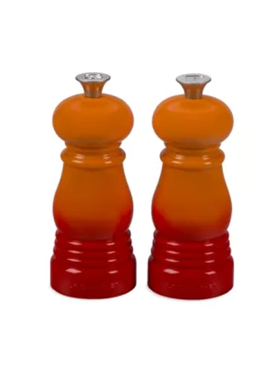 Le Creuset Petite Salt And Pepper Mill Set With Adjustable Grind In Nocolor