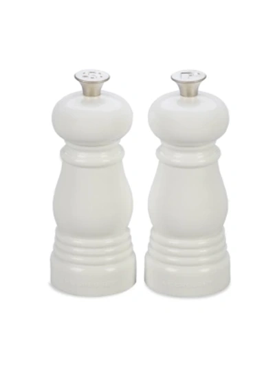 Le Creuset 2-piece Salt & Pepper Mill Set In White