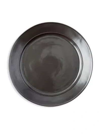 Juliska Pewter Round Ceramic Dinner Plate In Grey