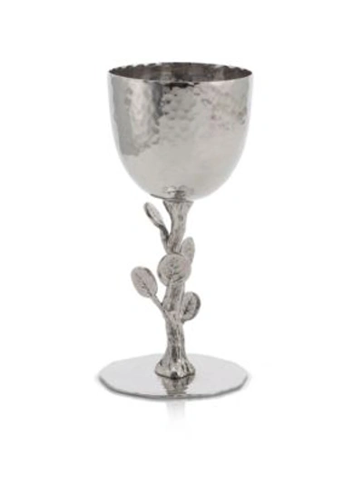 Michael Aram Botanical Leaf Kiddush Cup In Grey