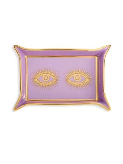 Jonathan Adler Eyes Valet Tray In Purple