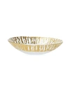 Vietri Rufolo Glass Gold Giraffe Medium Shallow Bowl