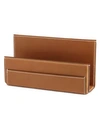 Polo Ralph Lauren Brennan Leather Letter Rack In Saddle