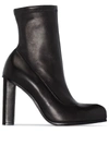 ALEXANDER MCQUEEN 110MM LEATHER ANKLE BOOTS