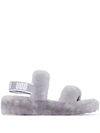 Ugg Oh Yeah Double Strap Flat Sandals In Soft Amethyst-grey In Grey