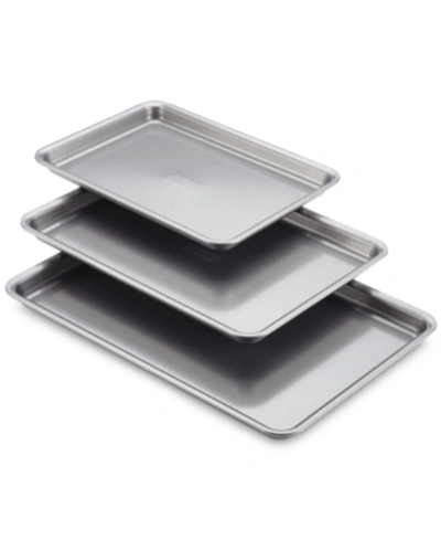 ANOLON 3-PIECE SILVER COOKIE PAN SET