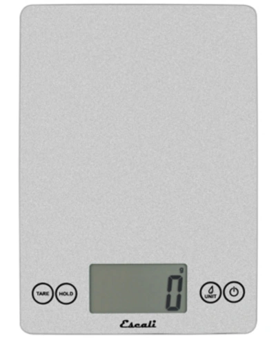 Escali Corp Arti Glass Digital Scale, 15lb In Shiny Silver