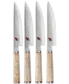 MIYABI BIRCHWOOD SG2 STEAK KNIVES, SET OF 4