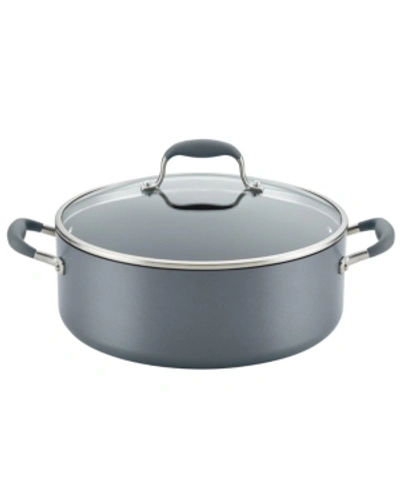 Anolon Advanced Home Hard-anodized 7.5-qt. Nonstick Wide Stockpot In Moonstone