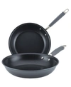 Anolon Advanced Home Hard-anodized Nonstick 2-pc. Skillet Set In Moonstone