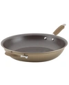 Anolon Advanced Home 14.5in Hard-anodized Nonstick Frying Pan With Helper  Handle In Bronze