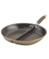 ANOLON ADVANCED HOME HARD-ANODIZED 12.5" NONSTICK DIVIDED GRILL AND GRIDDLE SKILLET