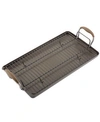 Anolon Advanced Home Hard-anodized Nonstick Double Burner Griddle, 10" X 18" In Bronze