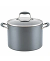 Anolon Advanced Home Hard-anodized Nonstick 10-qt. Wide Stockpot In Moonstone