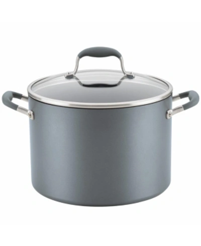 Anolon Advanced Home Hard-anodized Nonstick 10-qt. Wide Stockpot In Moonstone