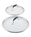 Anolon Advanced Home 2-pc. Lid Set In Onyx