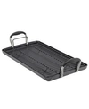 Anolon Advanced Home Hard-anodized Nonstick Double Burner Griddle In Onyx