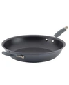 Anolon Advanced Home Hard-anodized Nonstick 14.5" Skillet With Helper Handle In Moonstone