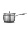 CALPHALON PREMIER STAINLESS STEEL COOKWARE, 3.5-QUART SAUCE PAN WITH POUR AND STRAIN COVER