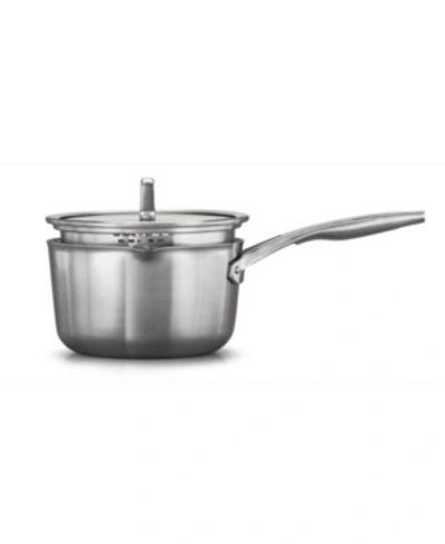 Calphalon Premier Stainless Steel 3.5-quart Pour And Strain Sauce Pan With Cover