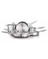 Calphalon Premier Stainless Steel 11-pc. Cookware Set In Stainless Steel