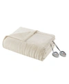 Beautyrest Plush Heated Blanket, Twin In Ivory