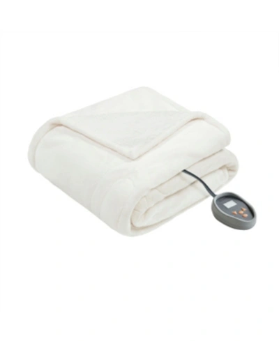 Beautyrest Berber Electric Blanket, Full In Ivory