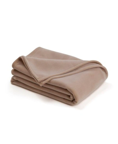 Vellux Twin Blanket Bedding In Tan