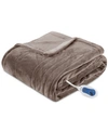 Beautyrest Plush Electric Throw, 60" X 70" In Mink