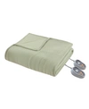 Beautyrest Micro-fleece Electric Blanket, King In Sage