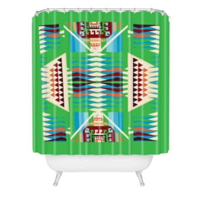 Deny Designs Holli Zollinger Acacia Verde Shower Curtain Bedding In Multi