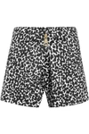 BOUTIQUE MOSCHINO Leopard-Print Cotton-Blend Poplin Shorts