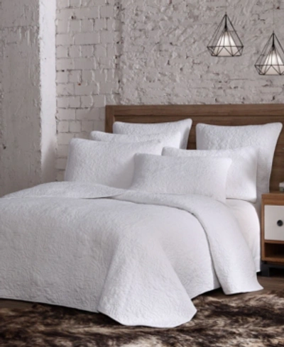 American Home Fashion Estate Savannah 2 Piece Quilt Set Twin In White